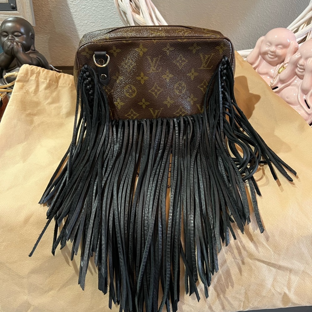 Louis Vuitton Brown and Black Crossbody Bag